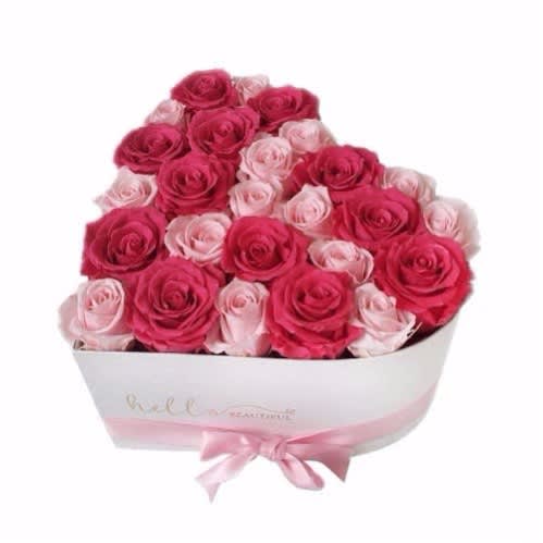 Romantic Box Of Roses