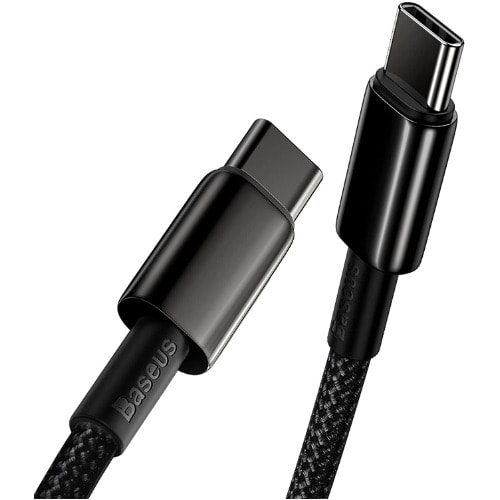Type-c Cafule Pd2.0 60w Flash Charge Cable -20V -3A 1M - Gray Black
