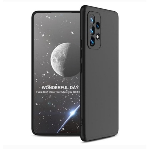 Silicon Back Case For Samsung A73 - Black
