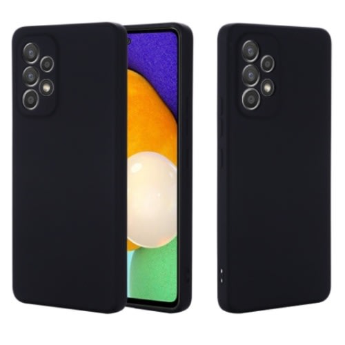 Silicon Back Case For Samsung A73 - Black