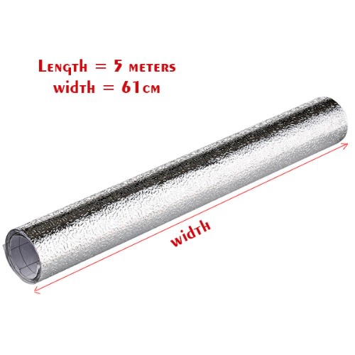 Self Adhesive Oil-proof Waterproof Stickers Aluminum Foil - 61cm * 5m