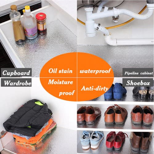 Self Adhesive Oil-proof Waterproof Stickers Aluminum Foil - 61cm * 5m
