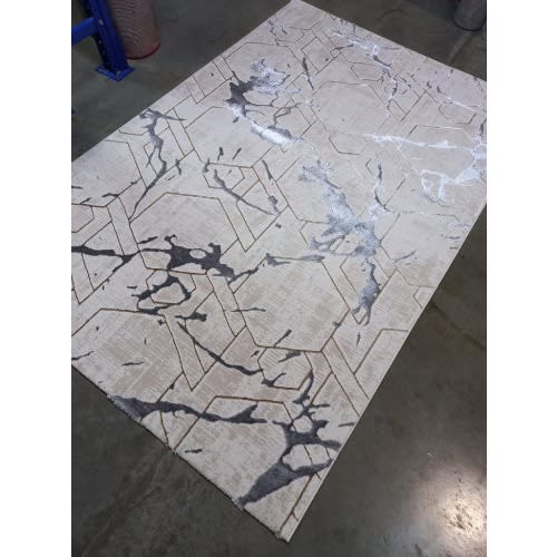 4 By 6ft Retro Pattern Multicolor Center Turkish Rug