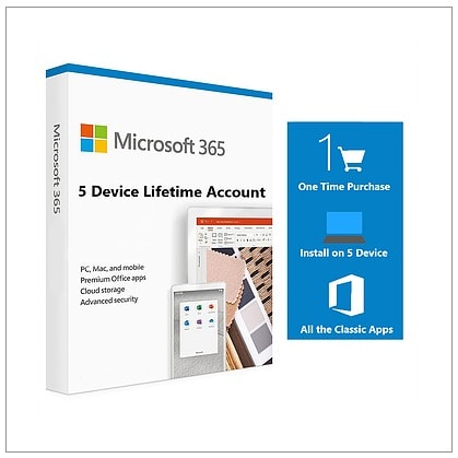 Office 365 Account For 5 Device, Mac, Windows, Android And Ios - 5tb Storage