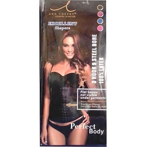 Perfect Body Waist Trainer - 3 Hook - 9 Steel Bone - 100% Latex