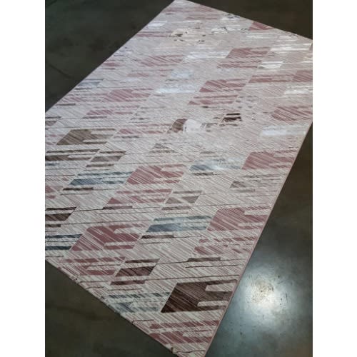 Turkish Retro Shades Center Rug - 7 By 10 Feet Size