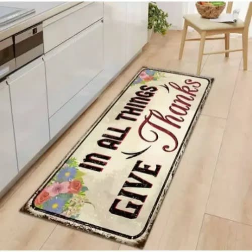 50cm X 80cm Non-slip Laundry Room And Kitchen Runner Mat