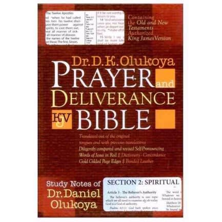Prayer And Deliverance Bible Burgundy Giant Print