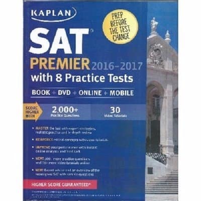 Kaplan SAT 2016-2017 with 8 Practice Tests: Book + Online+DVD