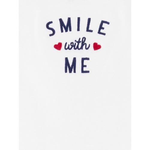 Child Of Mine Newborn Baby Girls Blouse, Bodysuit & Pant 3pc – Smile.
