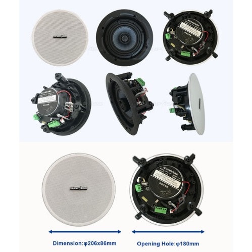Bluetooth Ceiling Speaker With Remote And App Control