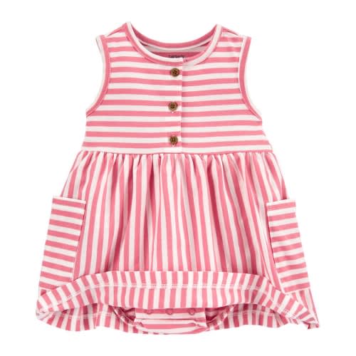 2-piece Striped Bodysuit & Cardigan - 18m