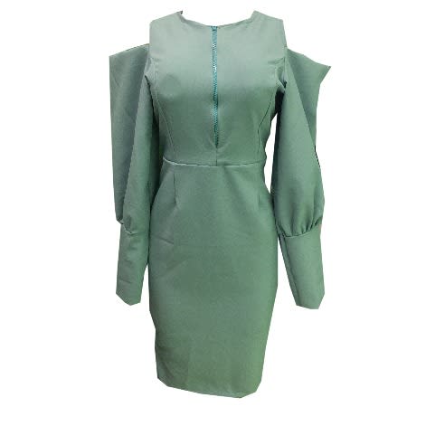 Stretchy Skye Blue Cooperate Gown