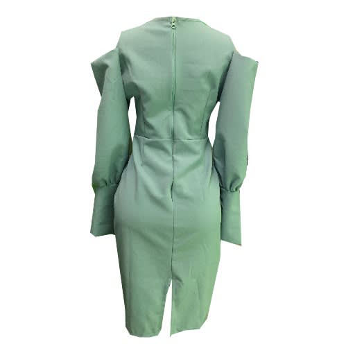 Stretchy Skye Blue Cooperate Gown