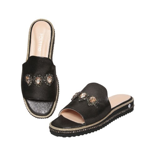 Casual Black Slippers