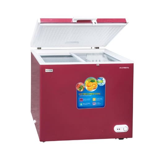 PV-CFRD373L Fast Freezing Chest Freezer - Red - 180l