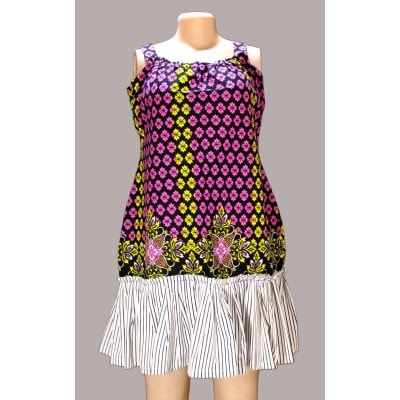 Camisole Strap Dress With With Pleated Hem