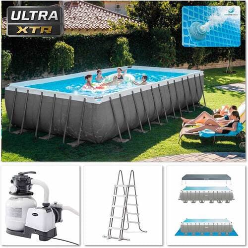 7.32m X 3.66m X 1.32 Cm Rectangular Ultra Frame Swimming Pool