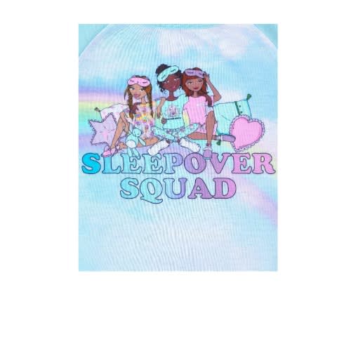 Girls Sleepover Squad Pyjama Nightgown -blue