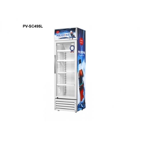 4 Piece Shelves Showcase Fridge With Led Bar - Pv-sc495l - 250L