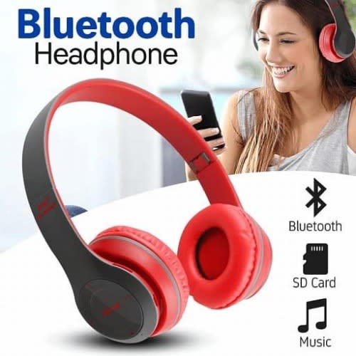 Wireless Bluetooth Headphone -  Red