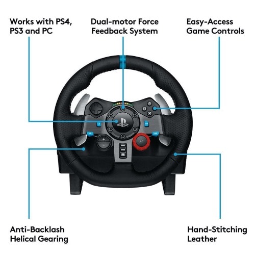 Driving Force G29 Gaming Racing Wheel With Responsive Pedals For PS4, PS3 And PC