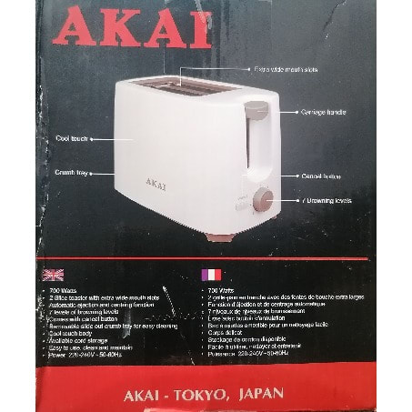 Pop Up Toaster - 2 Slice - 700W