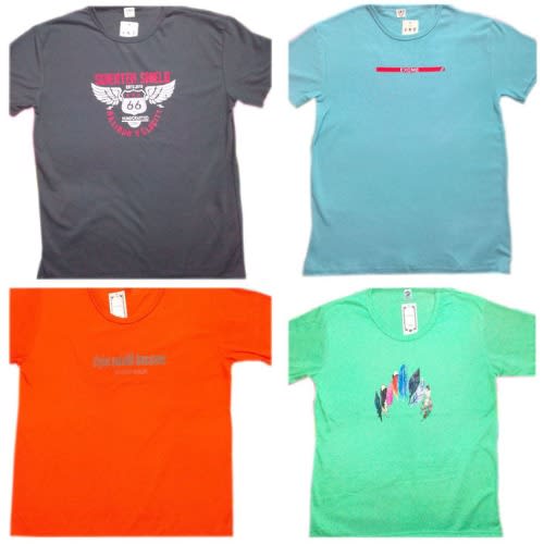 Round Neck T-shirts Print Design - 4 In 1