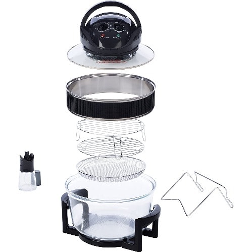 4-in-1  Deluxe  Halogen Air Fryer With An Extension Ring- 60min Timer - 17L - 1300W