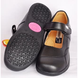 Girls Black School Shoes - Med -a102
