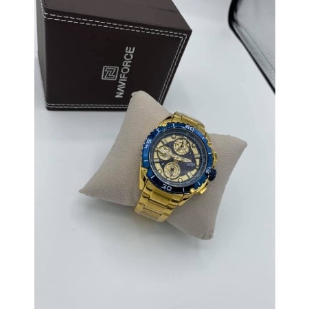 Men's Luxury Gold Bracelet Strap Wrist Watch