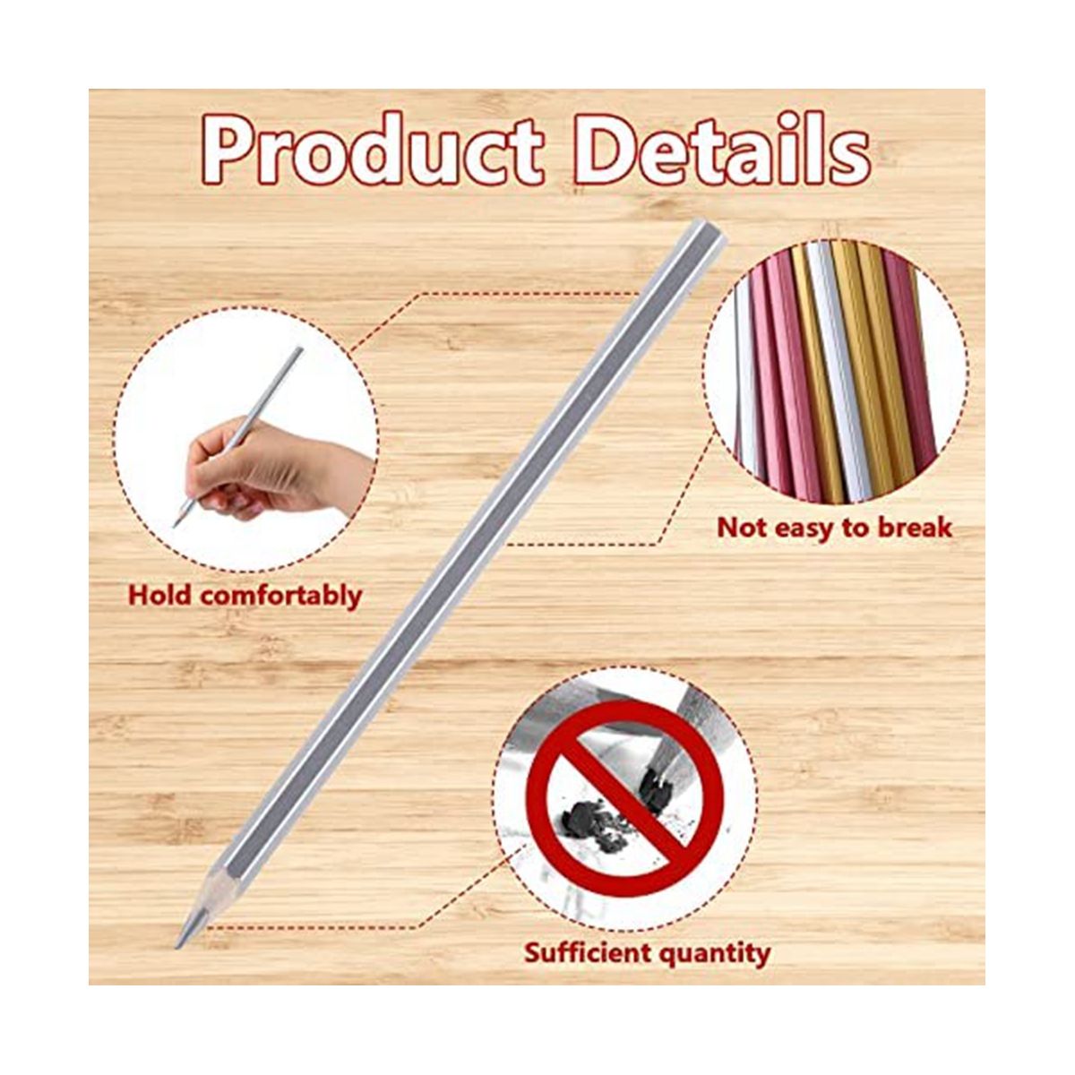 120 Pcs Welders Pencil Metallic Marking Pencil Hex Metallic Colored Marking Tools Supplies for Plumber Framer Carpenter
