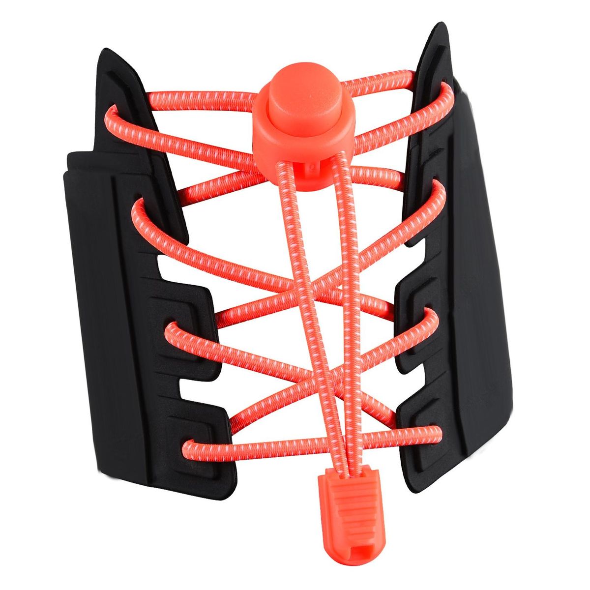 1 Set Tieless Shoelaces Elderly Children No Tie Shoes Strings Light Orange