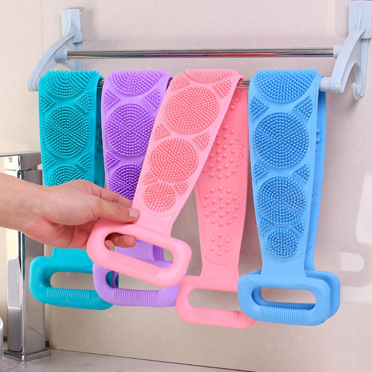 Silicone Bathing Brush Exfoliating Back Scrubber