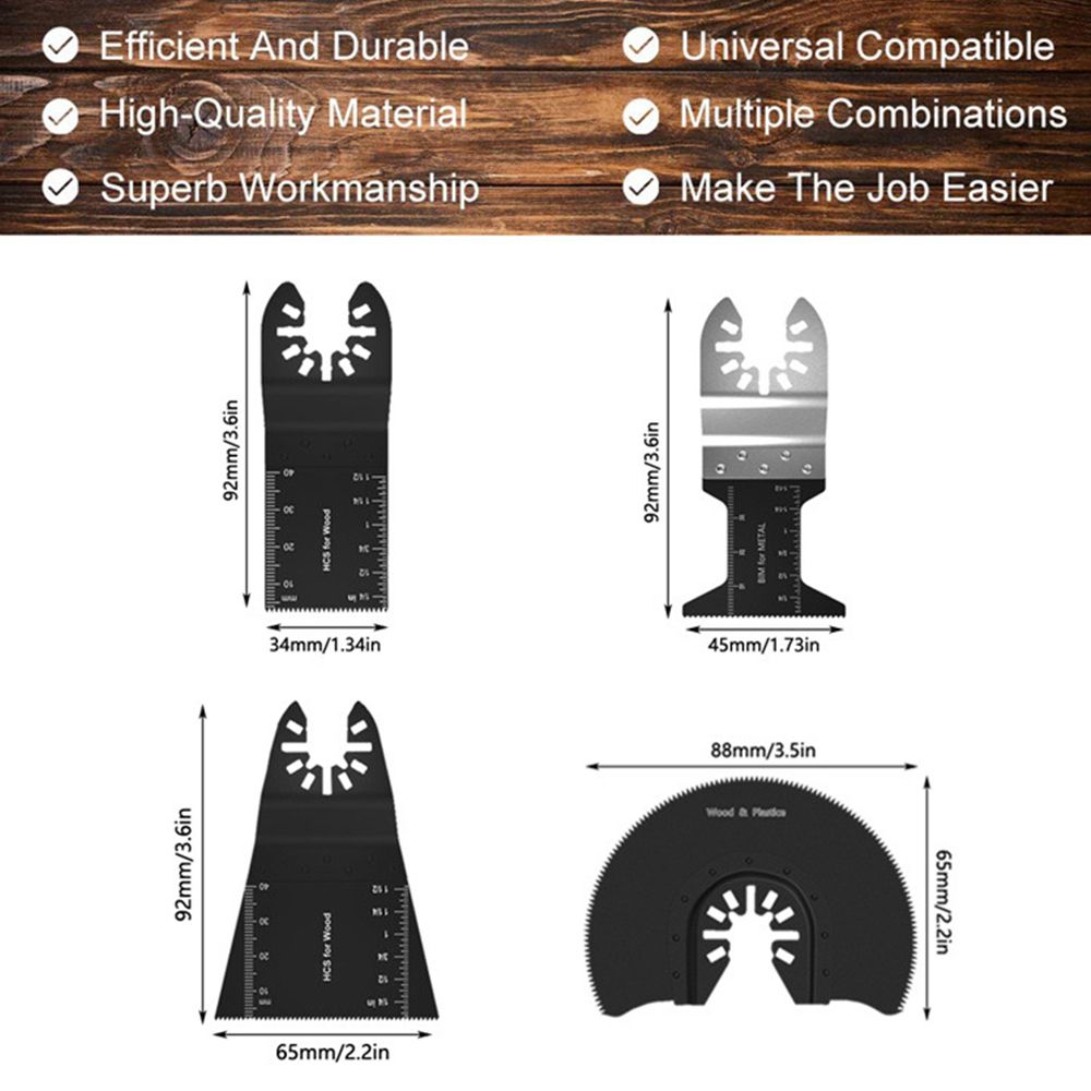 66PCS Oscillating Tool Blades Multitool Saw Blades