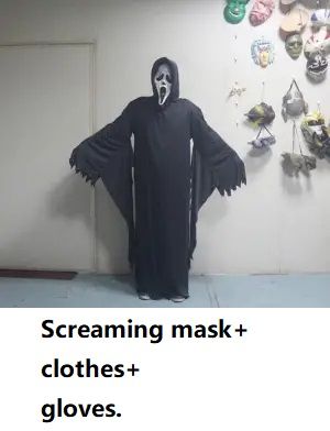 Scream Mask Movie Horror Mask Halloween Killer Role-playing