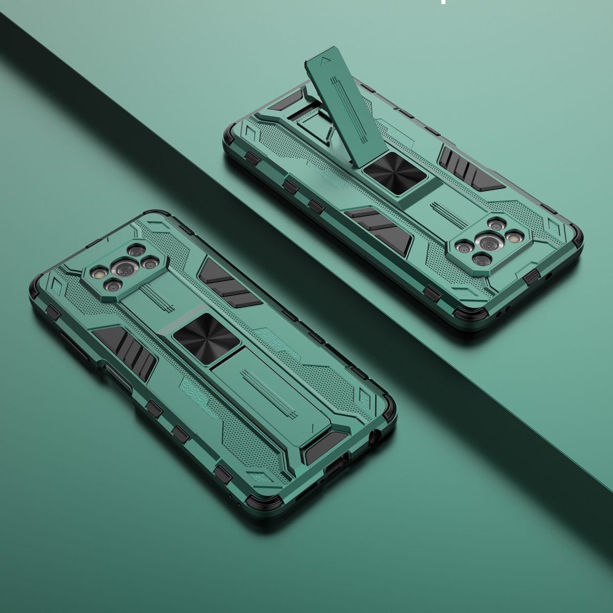 For Xiaomi Poco X3 NFC PC + TPU Case With Holder