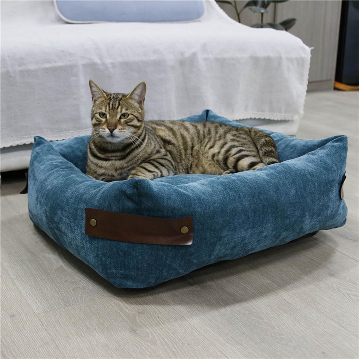 Pet Dog Bed Warm Cat Calming Mat Removable Kennel Washable Mattress