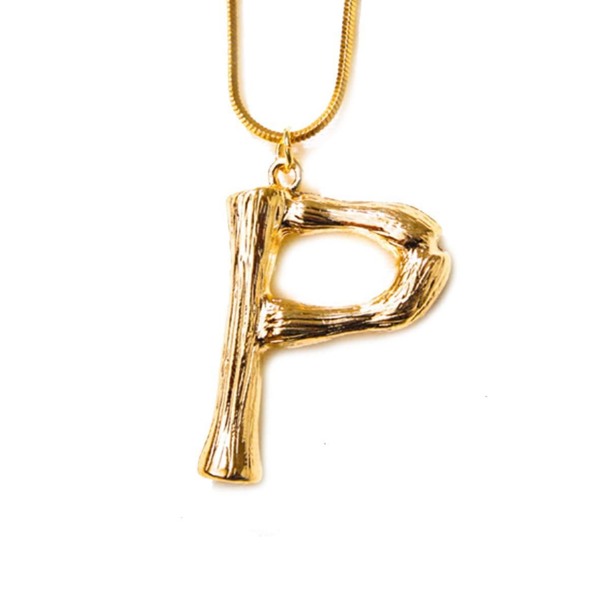 Necklace Big English Pendant Gold Chain P