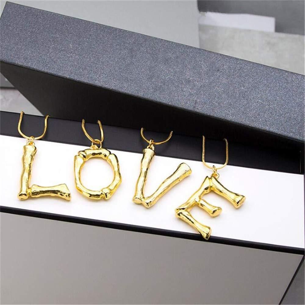Necklace Big English Pendant Gold Chain P