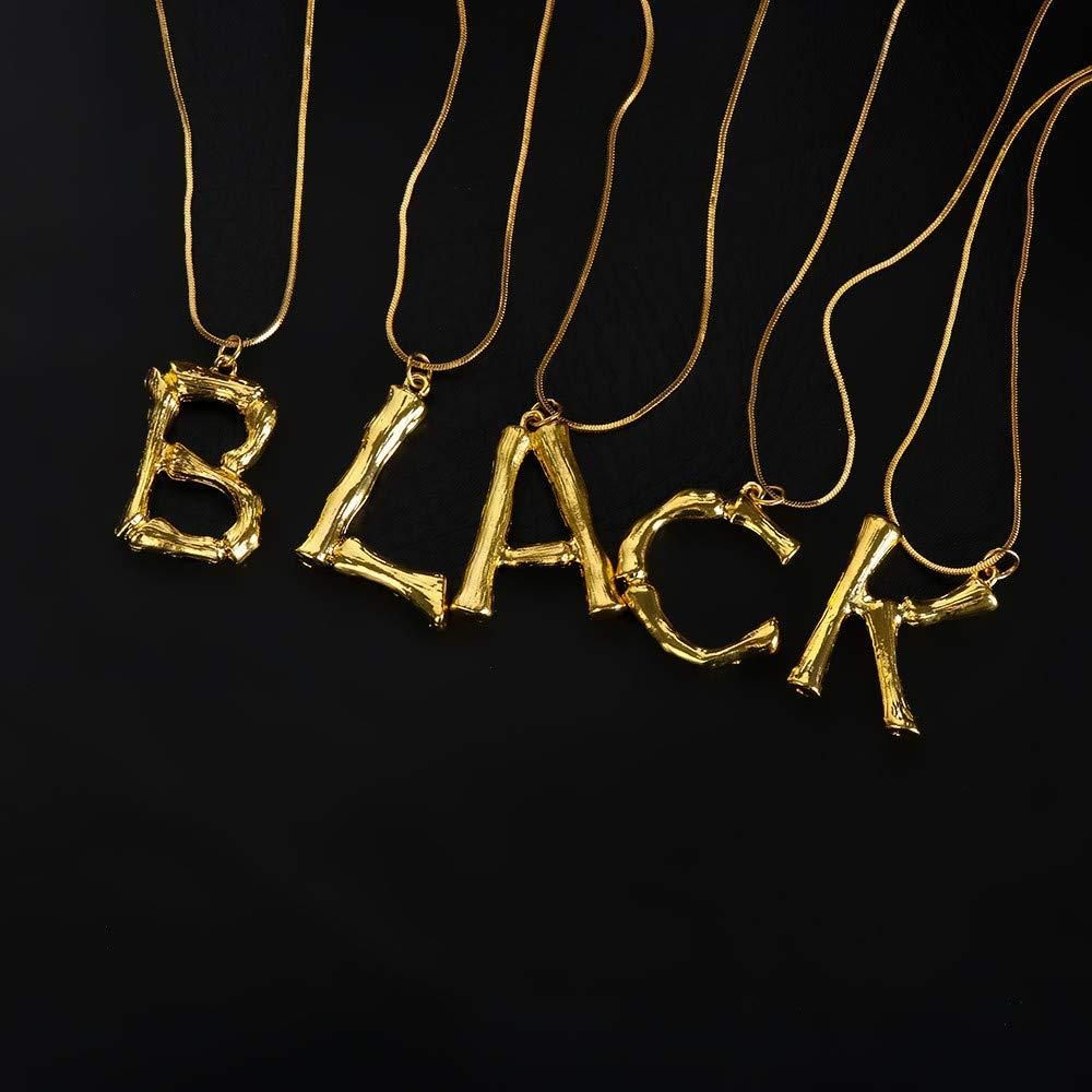 Necklace Big English Pendant Gold Chain P