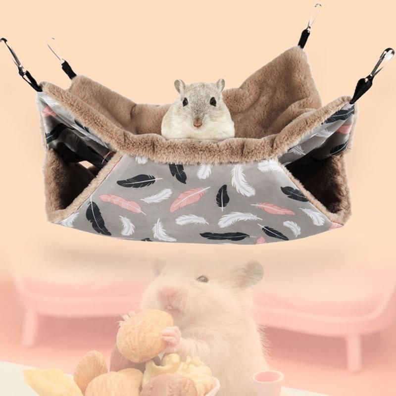 Warm Hamster Hammock Hanging Bed House Winter Small