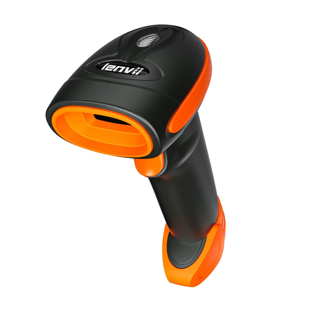 C200 Handheld Wired Barcode Scanner High Speed Scan 1D Code QR Code Compatible With Windows/Mac Square POS System,Orange