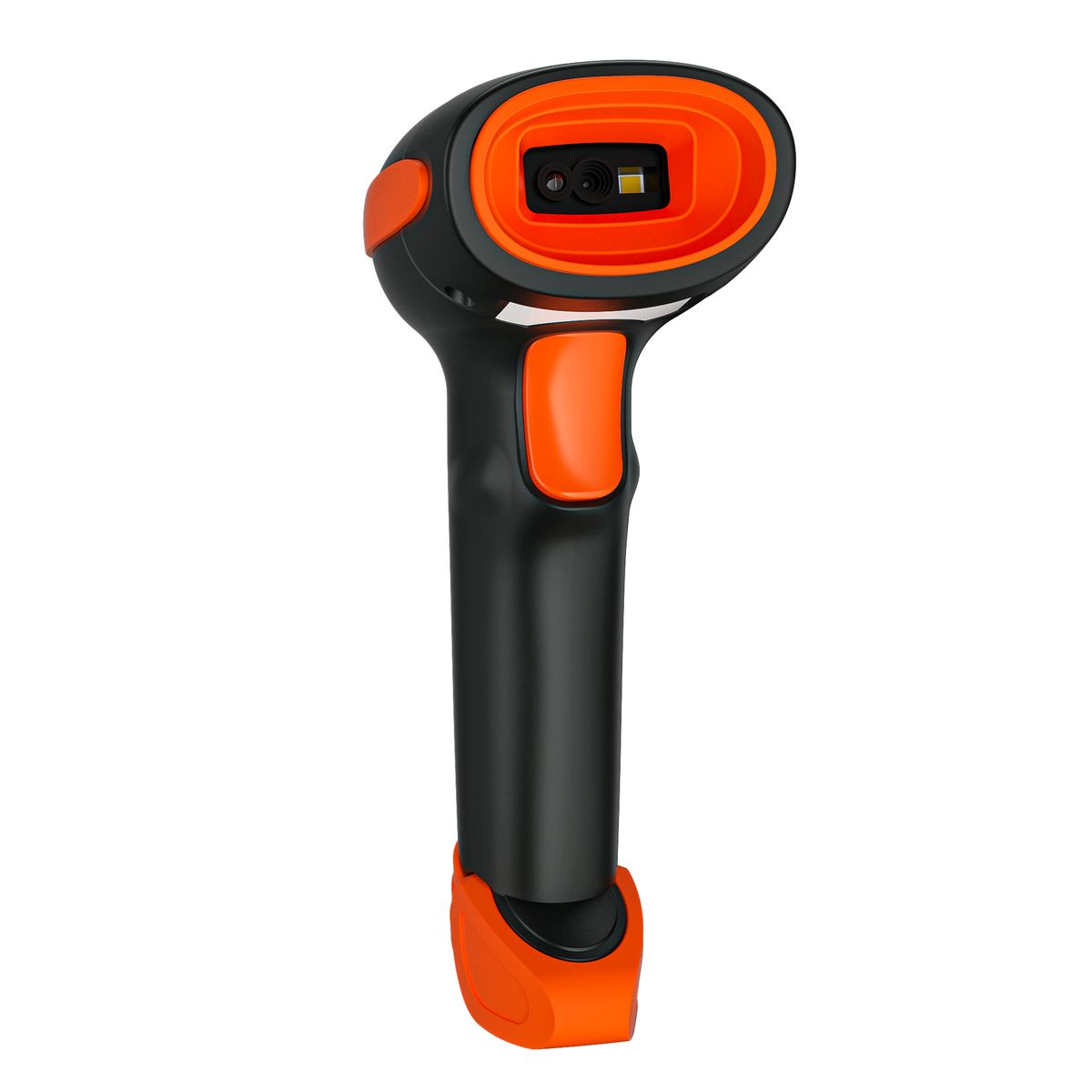 C200 Handheld Wired Barcode Scanner High Speed Scan 1D Code QR Code Compatible With Windows/Mac Square POS System,Orange