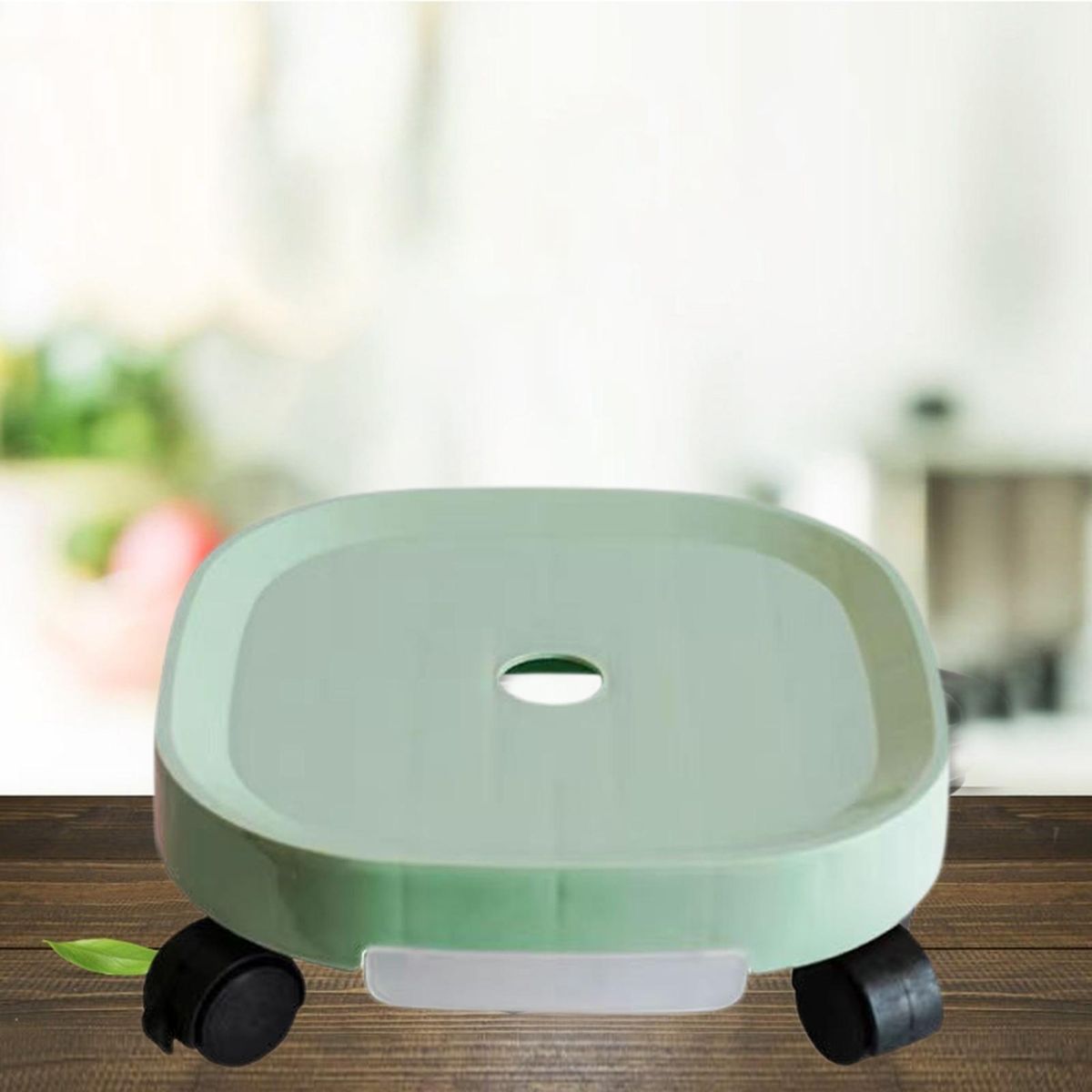 Plant Saucer Easy to Install Plant Tray Grass  Green