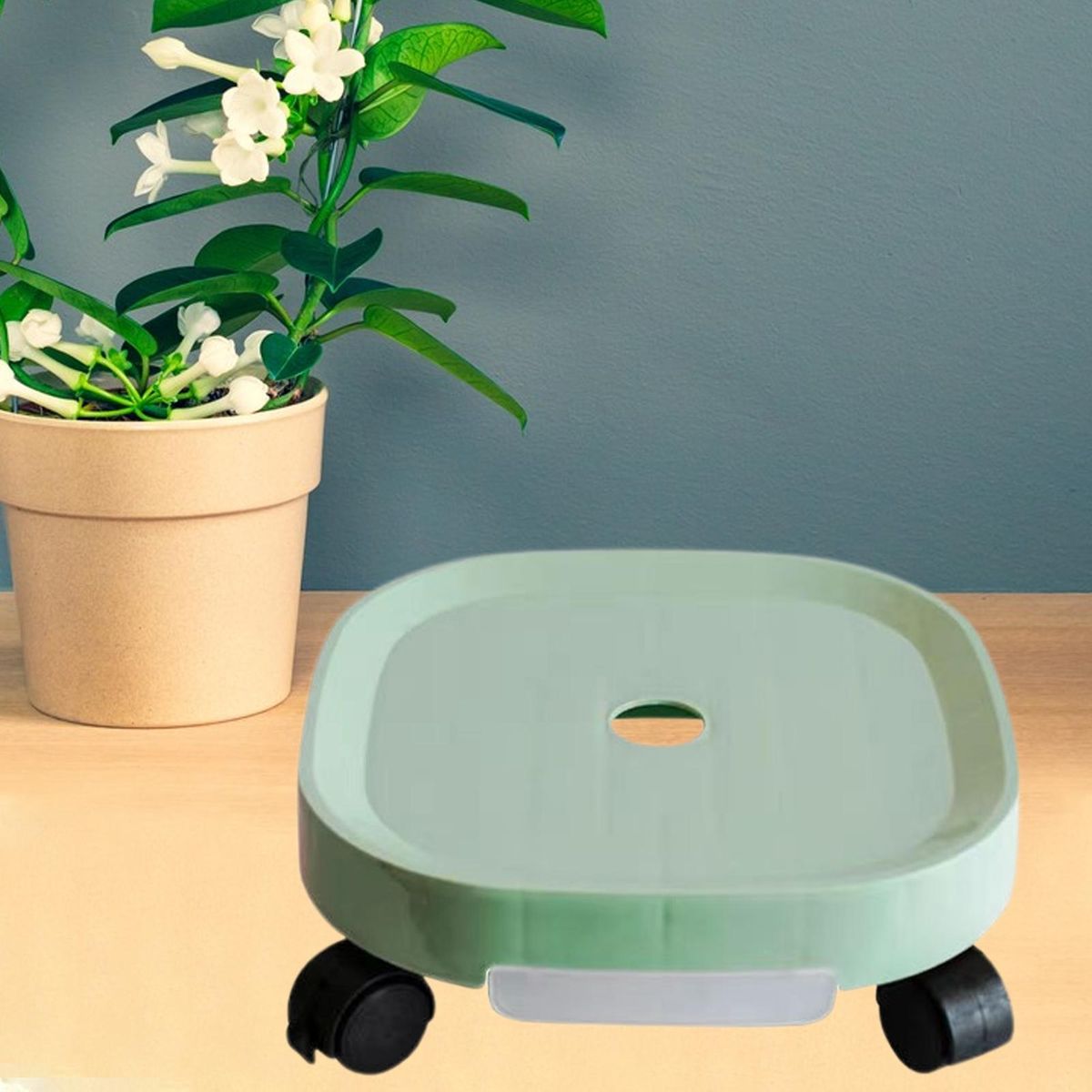 Plant Saucer Easy to Install Plant Tray Grass  Green