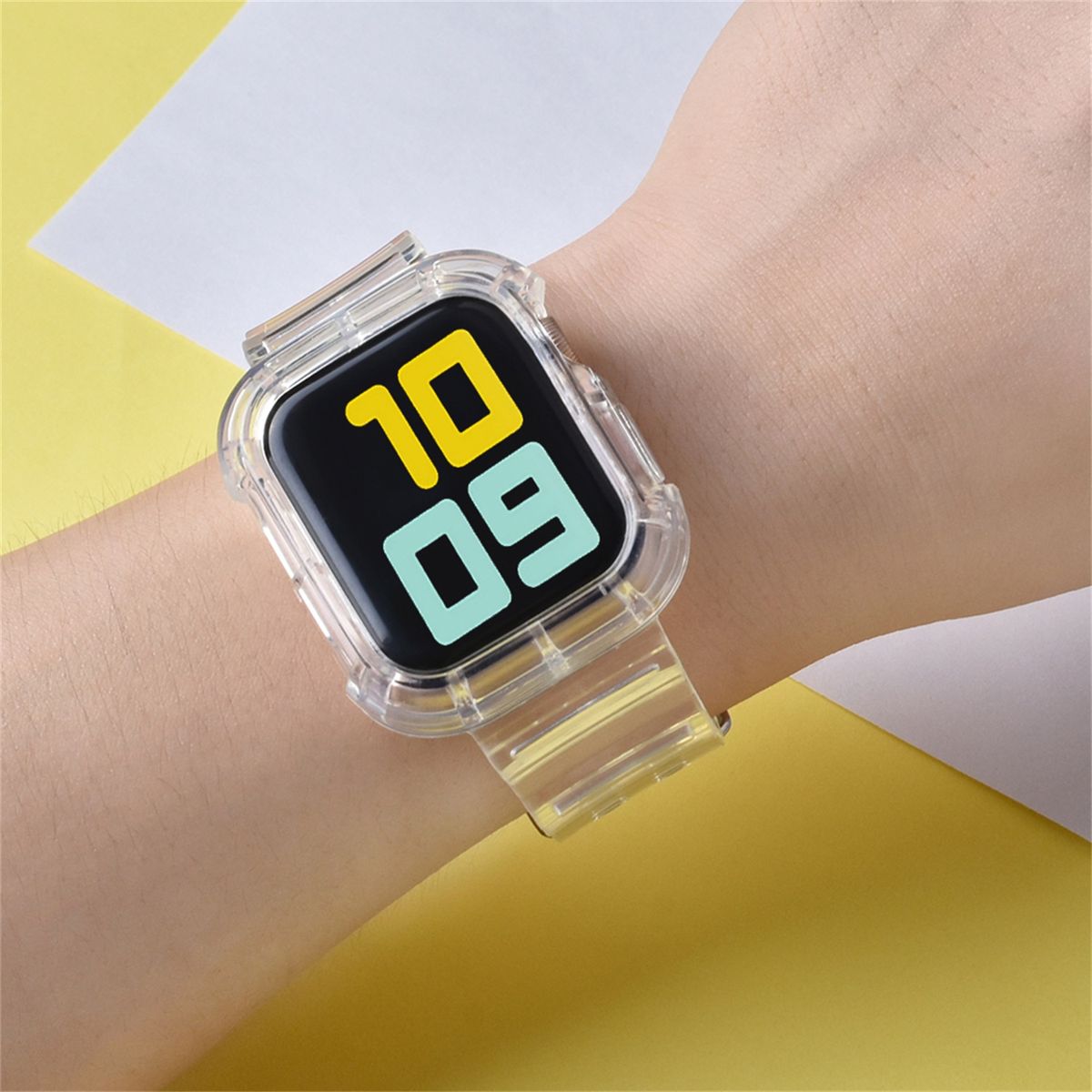 Band Transparent For W37 DT100 I7 HW12 HW16 HW22 Plus Pro Max T500 X6 X7 X8 IWO 13 14 M26 M36 Smartwatch Series 6 7