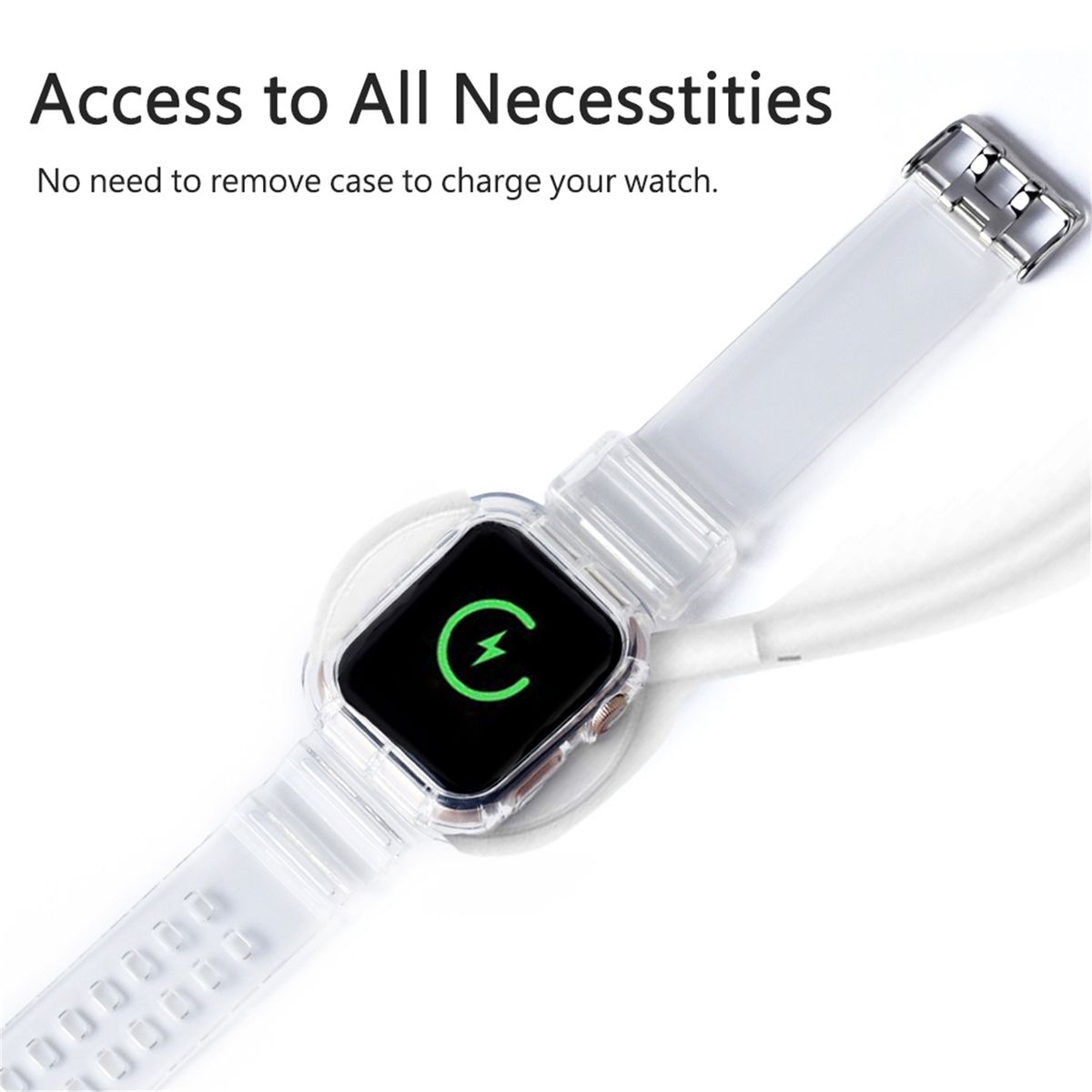 Band Transparent For W37 DT100 I7 HW12 HW16 HW22 Plus Pro Max T500 X6 X7 X8 IWO 13 14 M26 M36 Smartwatch Series 6 7