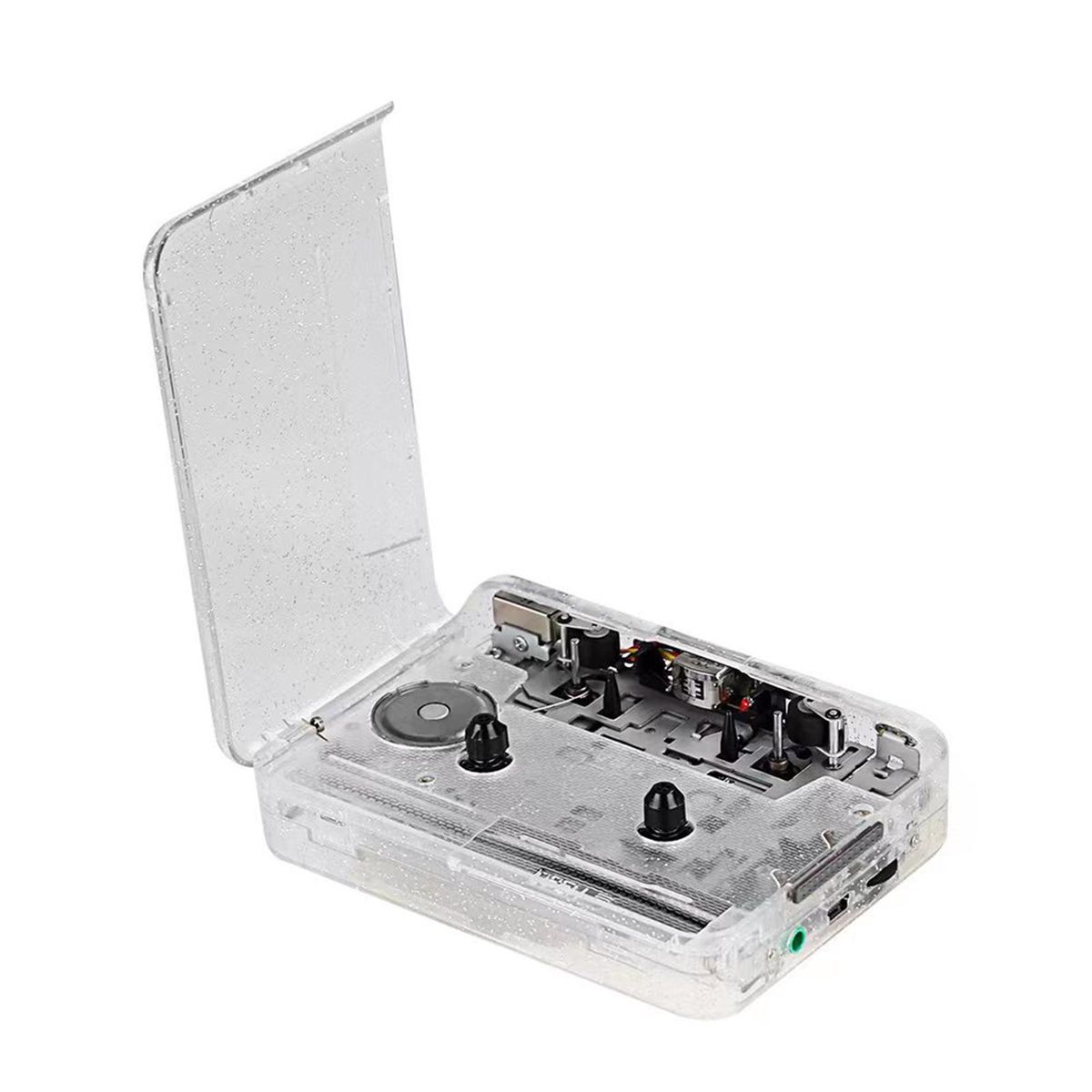 Transparent Cassette Player For Entertainment