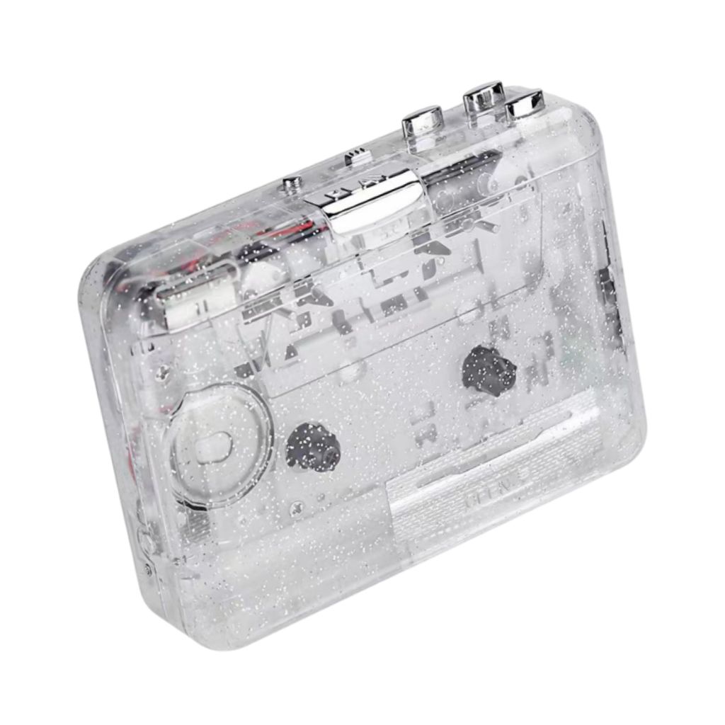 Transparent Cassette Player For Entertainment